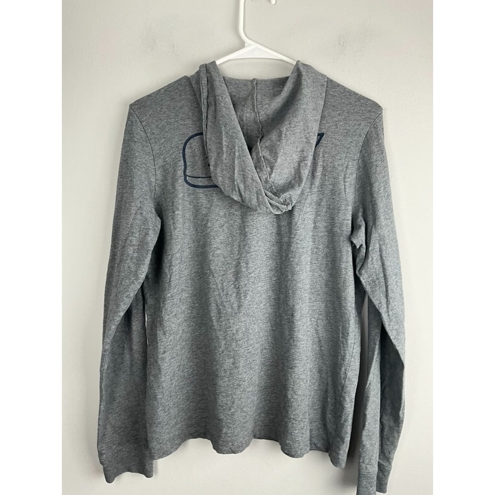 Vineyard Vines Shirt Boys Small Gray T-Shirt‎ Hoodie Long Sleeve Whale - Picture 6 of 8